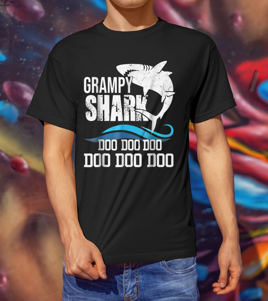 Grampy Shark Doo Doo Doo Halloween Grandma Mother Mom T-Shirt