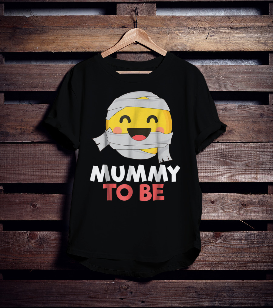 Mummy To Be Emoji Halloween Pregnancy T-Shirt