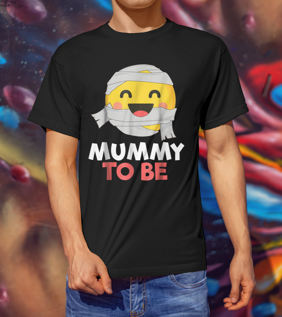 Mummy To Be Emoji Halloween Pregnancy T-Shirt