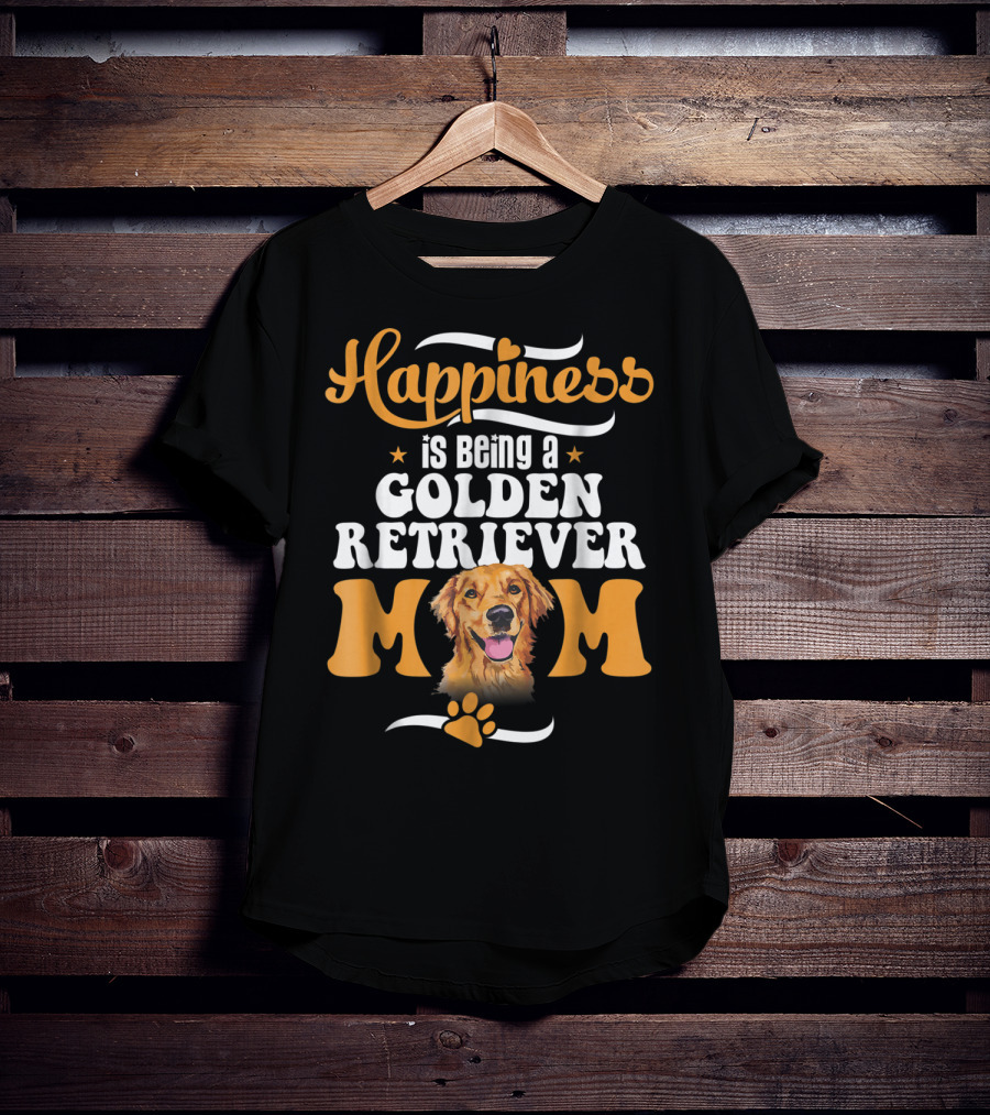 Happiness Is Being A Golden Retriever Mom T-Shirt