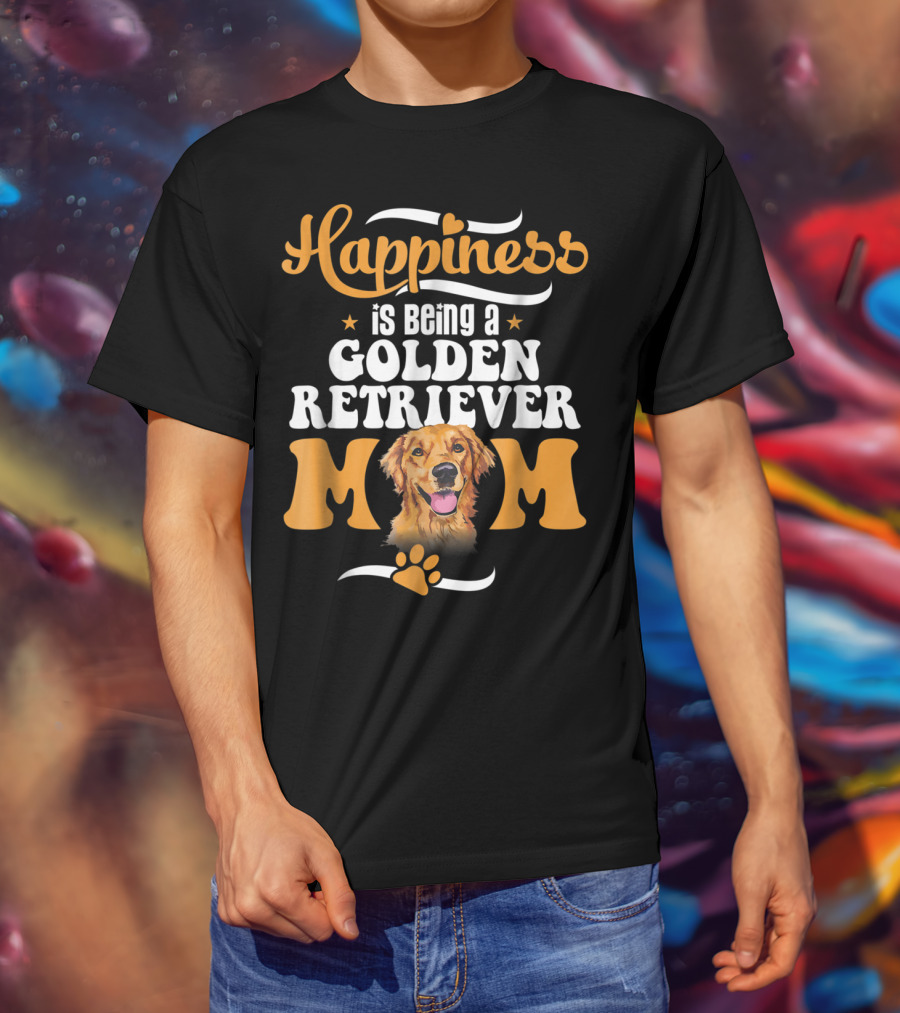 Happiness Is Being A Golden Retriever Mom T-Shirt