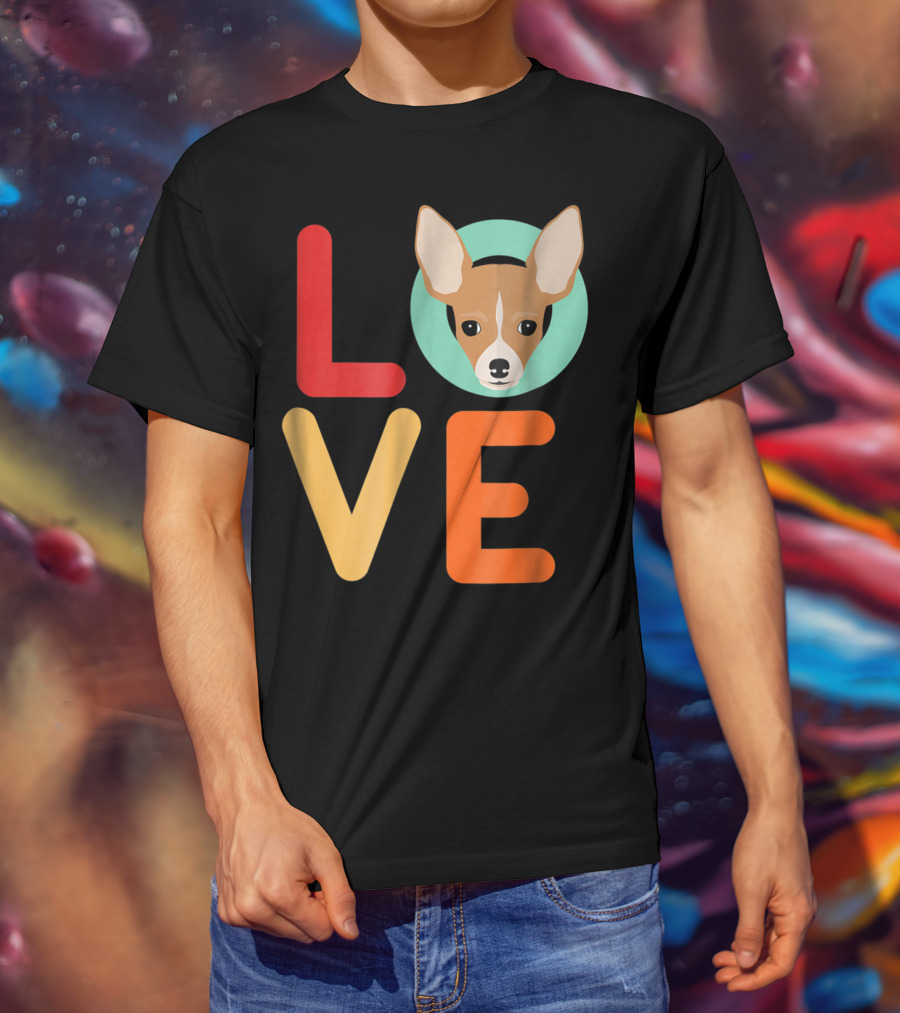 Love Chihuahua Dog Animal Lover Puppies Mom Dad T-Shirt