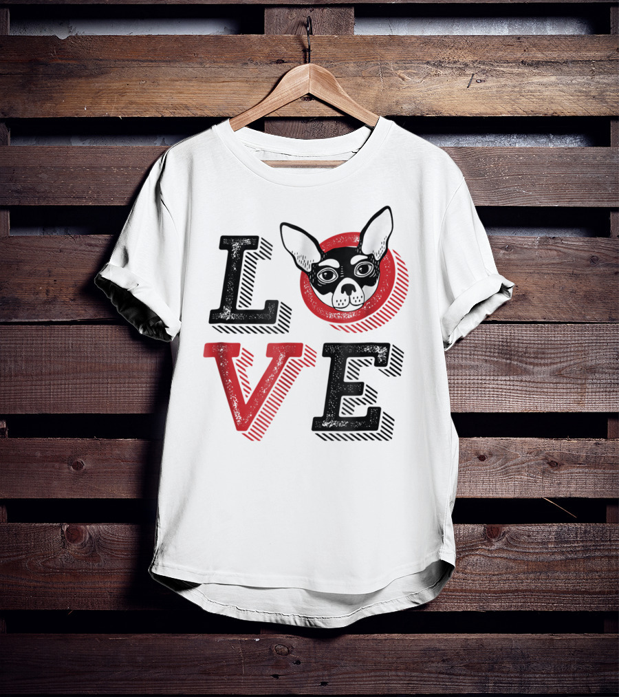 I Love Chihuahua Puppies Mom And Dad 17 Love T-Shirt