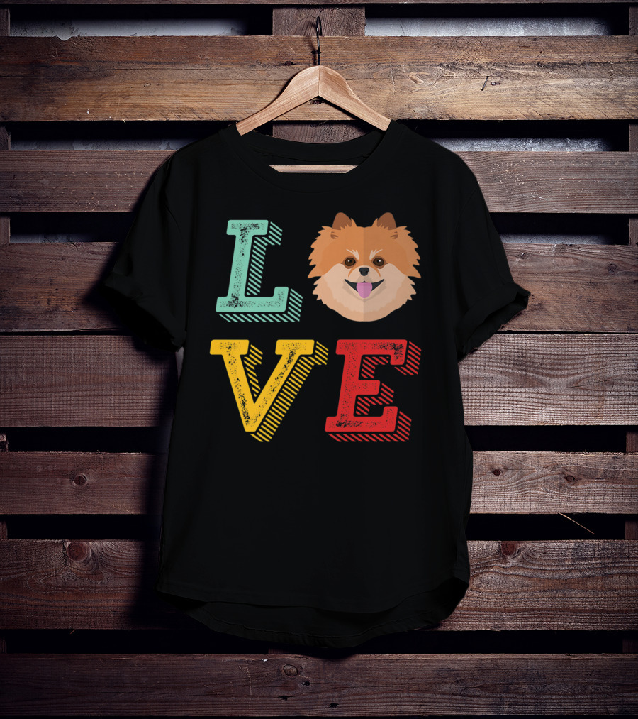 LOVE Pomeranian Dog For Pom Puppy Lover14 T-Shirt