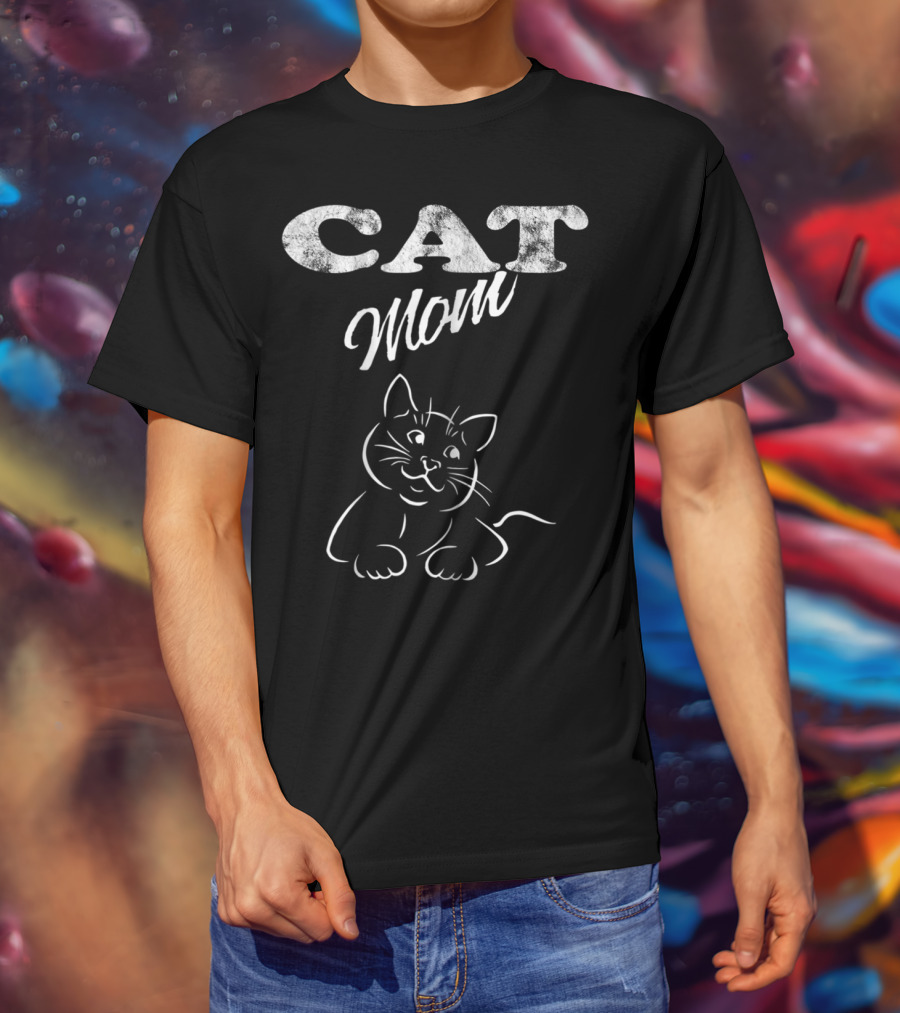 CAT Mom Cute Cat Kitties Mother T-Shirt
