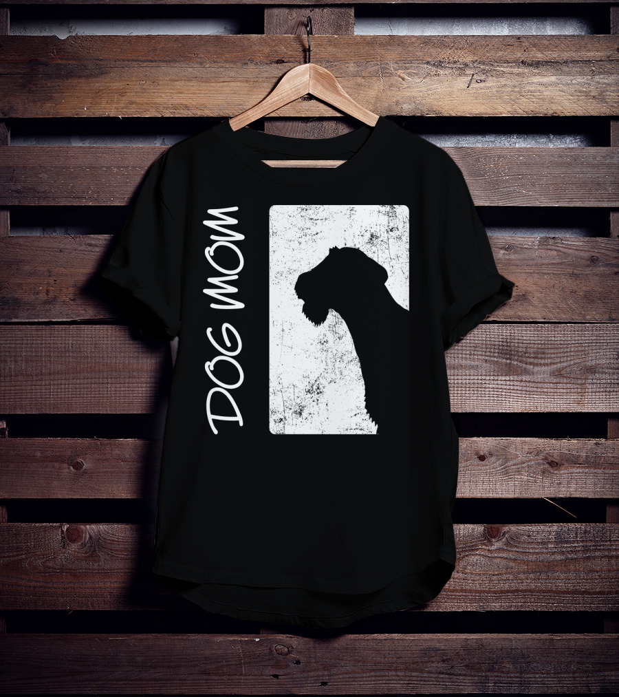 Dog Mom Airedale Terrier Silhouette S72 T-Shirt