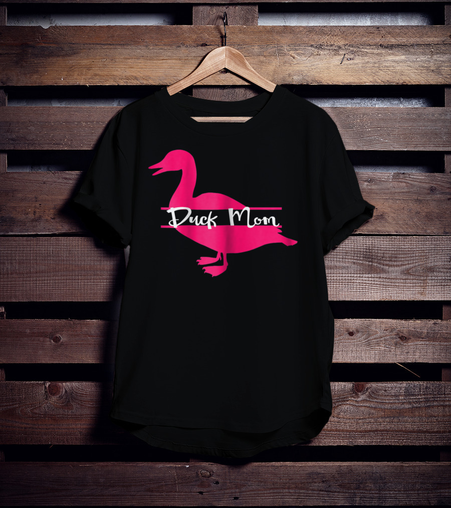 Duck Mom Rouen Pekin Duck Pink T-Shirt