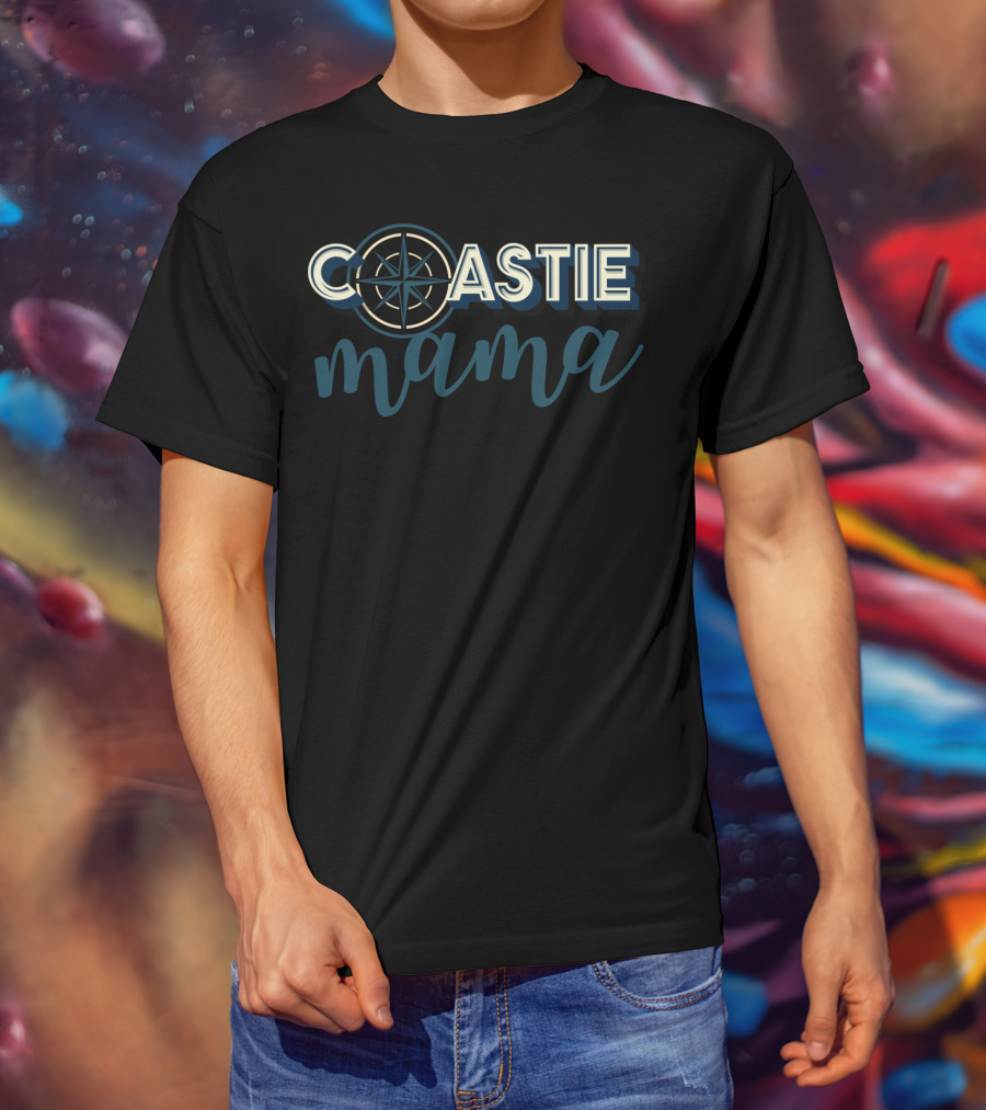 Coastie Mama Compass Coast Guard T-Shirt