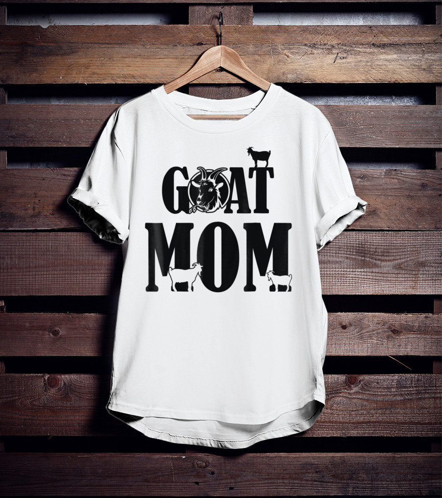 Proud Goat Mom With Cute Goat And Goat T-Shirt