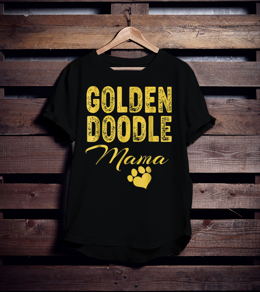 Goldendoodle Mama Paw Print Fun Idea8 T-Shirt