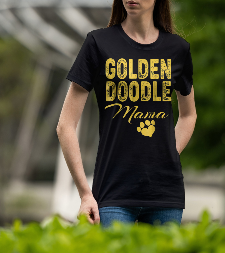 Goldendoodle Mama Paw Print Fun Idea8 T-Shirt