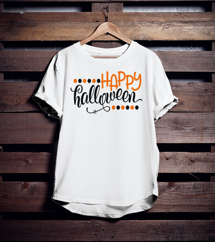Happy Halloween Script Mom Grandma6 T-Shirt
