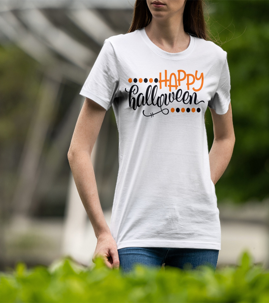 Happy Halloween Script Mom Grandma6 T-Shirt