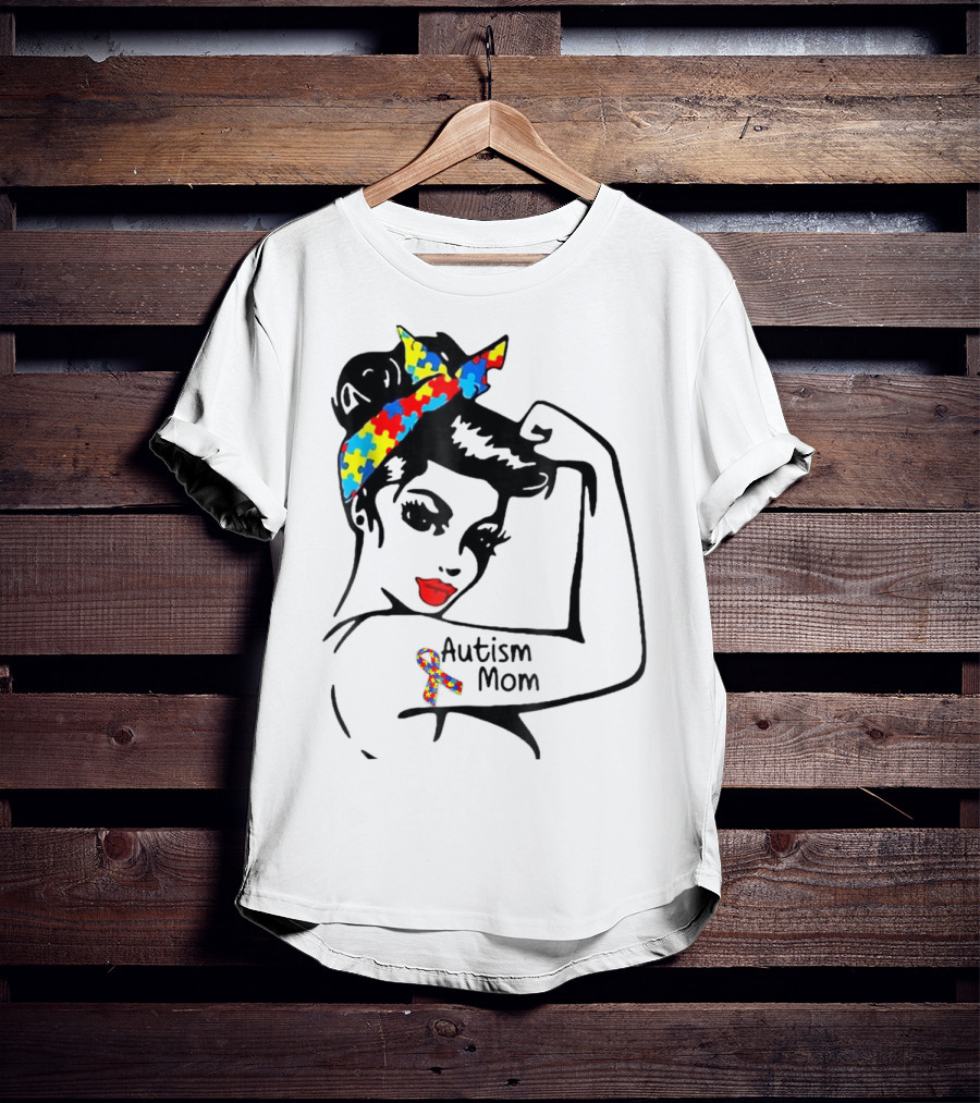 Autism Mom Iron On Autism Awareness Patch T-Shirt