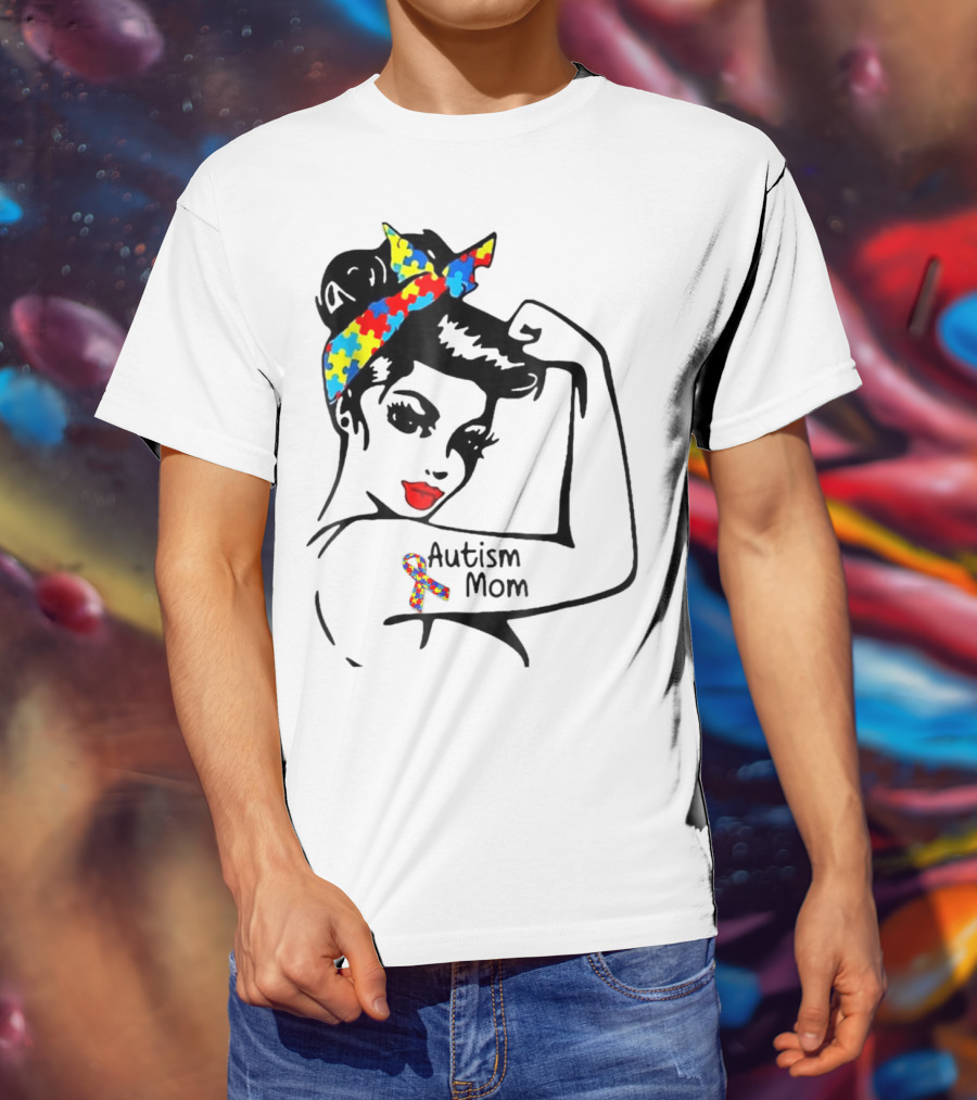 Autism Mom Iron On Autism Awareness Patch T-Shirt