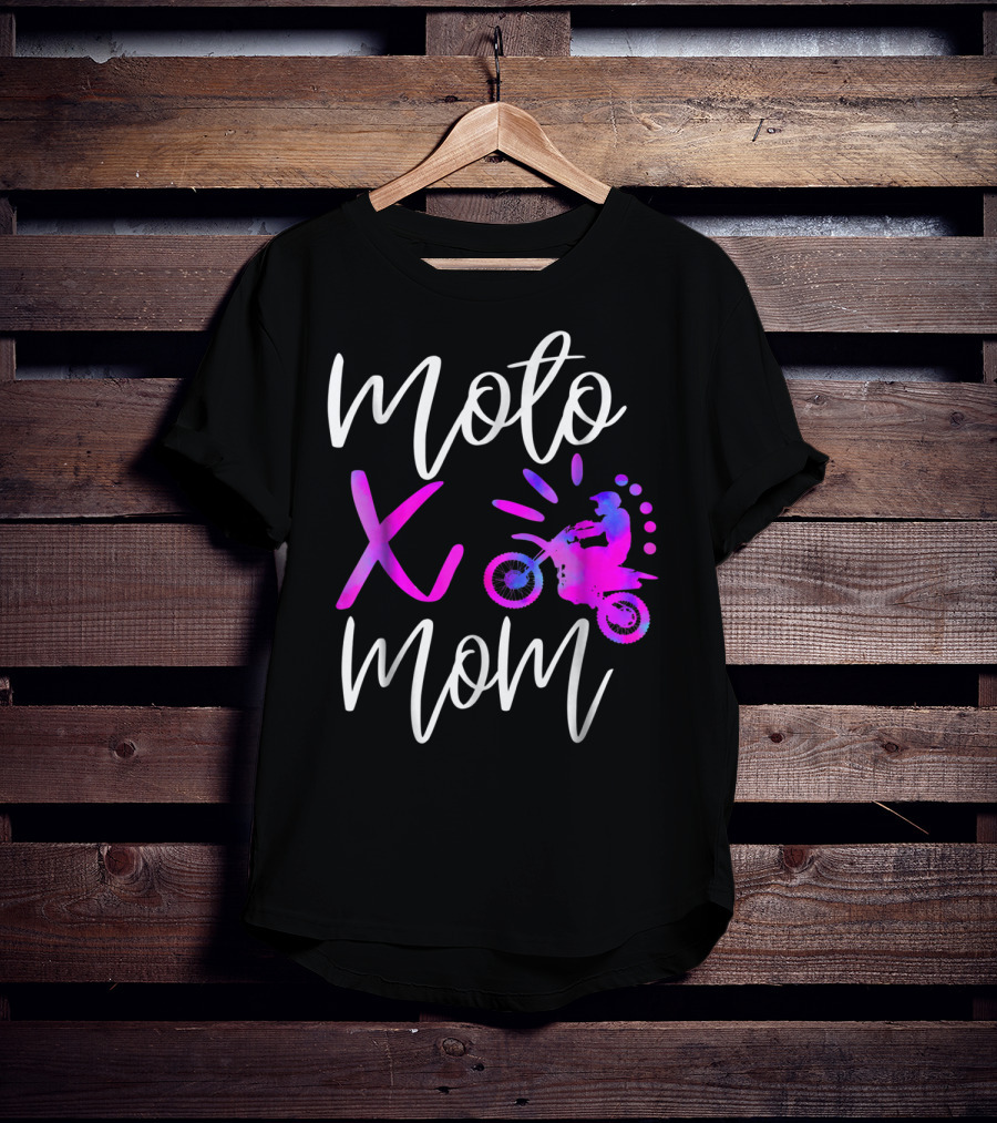 Moto X Mom Cute Motocross Dirtbike Mom T-Shirt