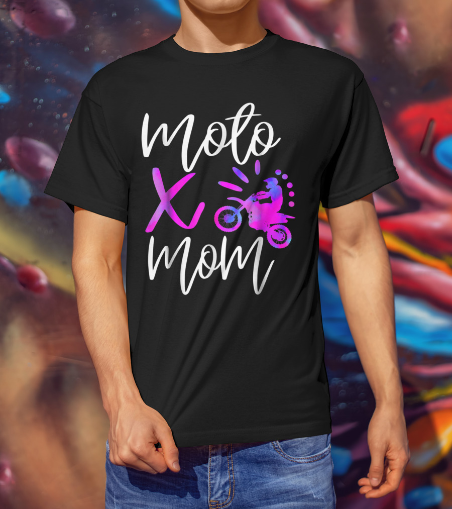 Moto X Mom Cute Motocross Dirtbike Mom T-Shirt