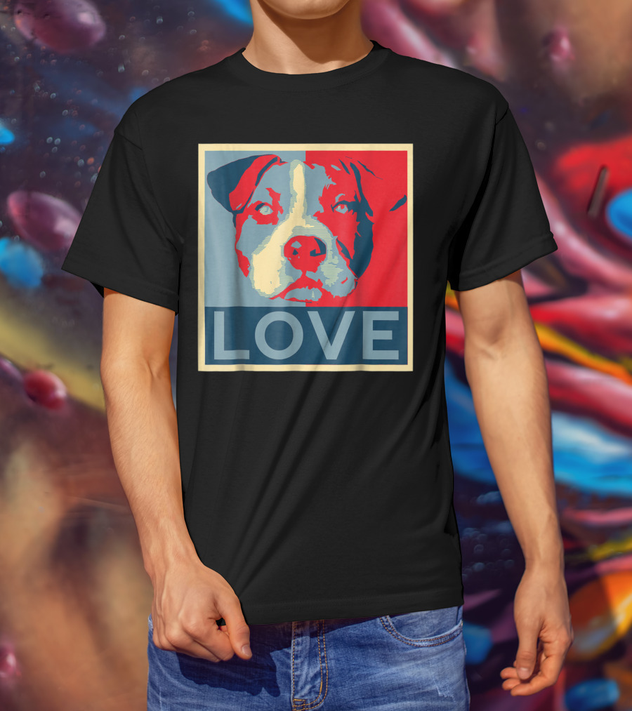 LOVE Pitbull Pit Bull Lovers T-Shirt