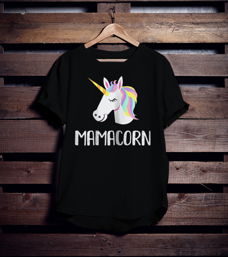 Mamacorn Unicorn Mom And Baby Mama T-Shirt