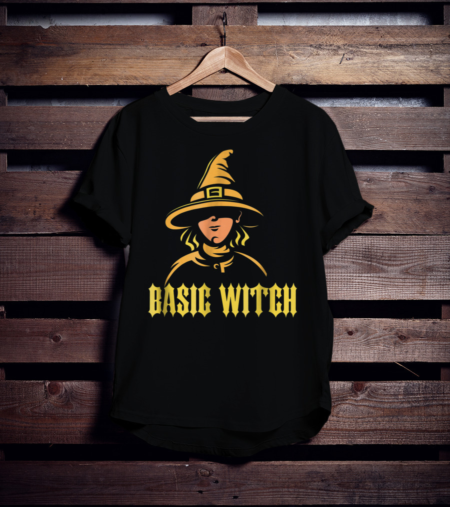 Basic Witch Hat Illustration Halloween T-Shirt