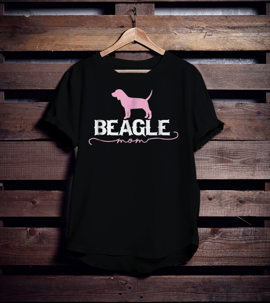BEAGLE Mom Dog Lover Pink T-Shirt