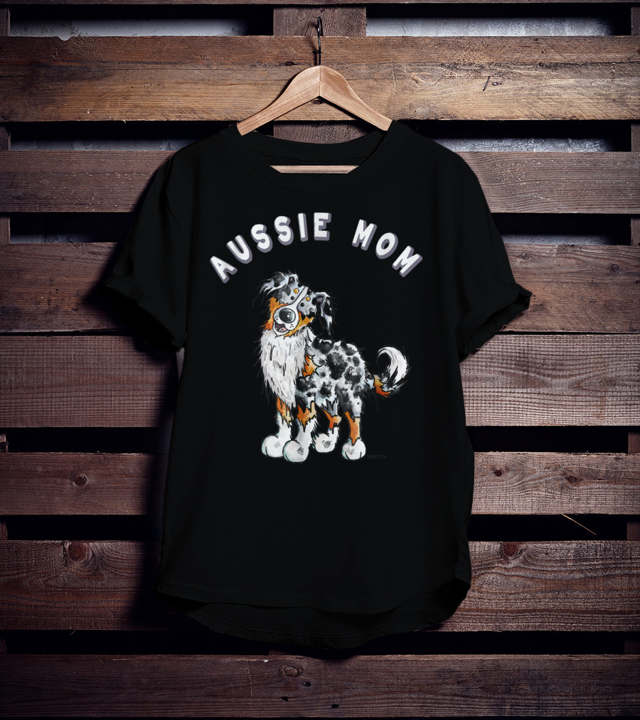 Aussie Mom Australian Shepherd T-Shirt