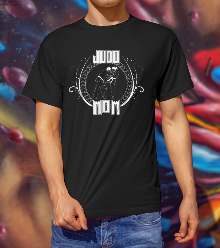Judo Mom Black Belt Throwing Fight Sport Artistry T-Shirt
