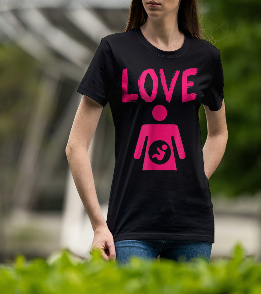 Love Mom Daughter Baby Girl T-Shirt