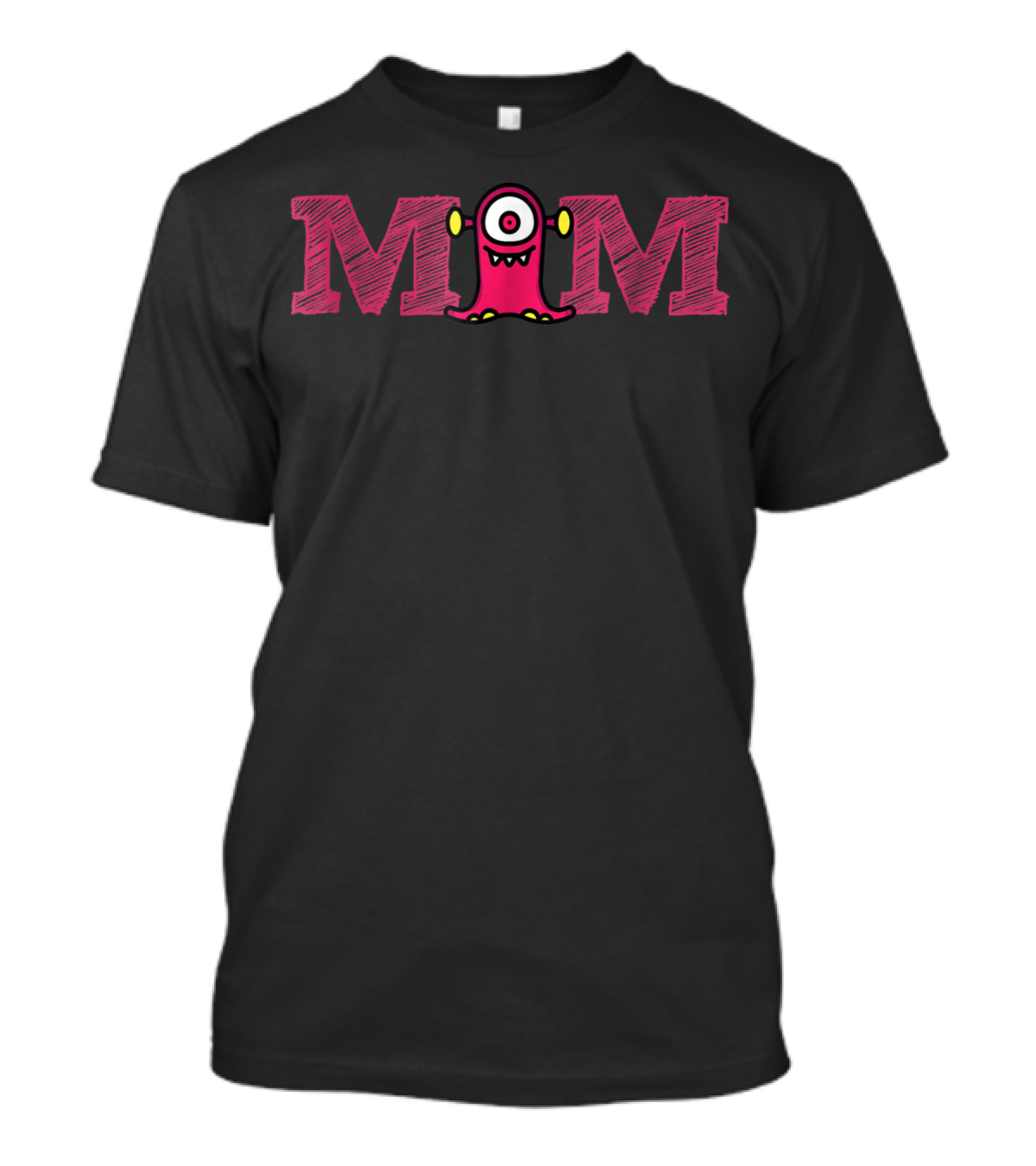 Mom Monster Halloween Edition One-Eyed Emoji T-Shirt