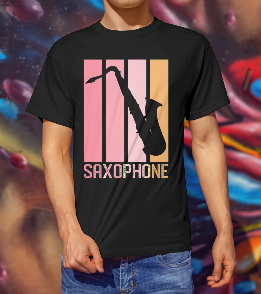 Saxophone Band Mom Marching Band School Music T-Shirt