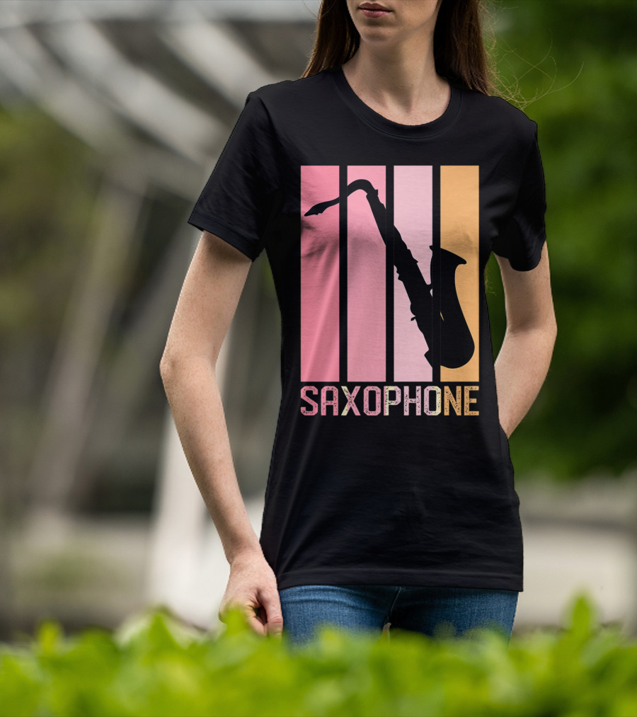 Saxophone Band Mom Marching Band School Music T-Shirt