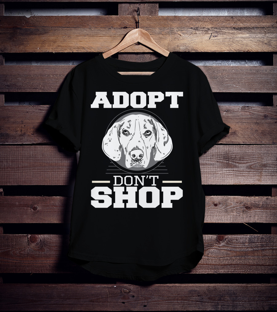 ADOPT DON'T SHOP Dog Rescue T-Shirt