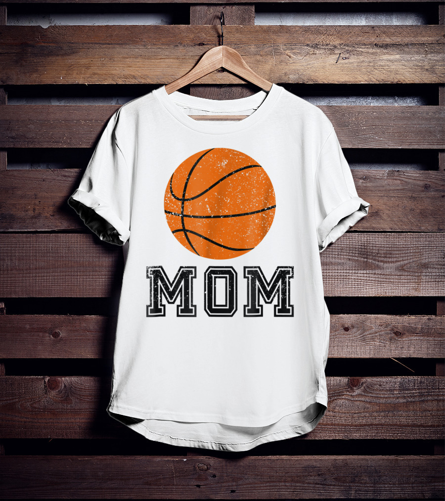 Basketball Mom Minimalist Ball MOM Mas88 T-Shirt