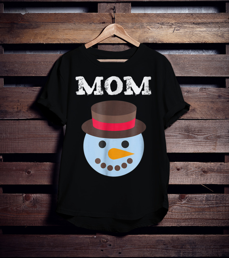 Mom Snowman Fun Family Christmas Matching PJ 30 T-Shirt