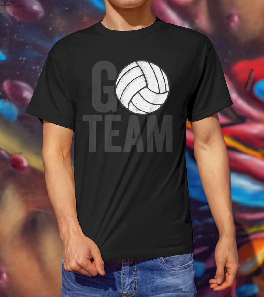 Go Team Volleyball Player Team Coach Family16 Volleyball T-Shirt