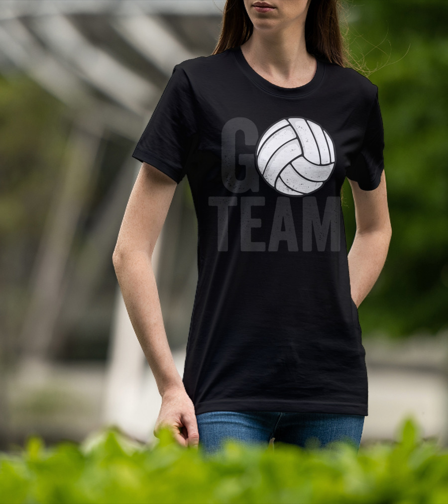 Go Team Volleyball Player Team Coach Family16 Volleyball T-Shirt