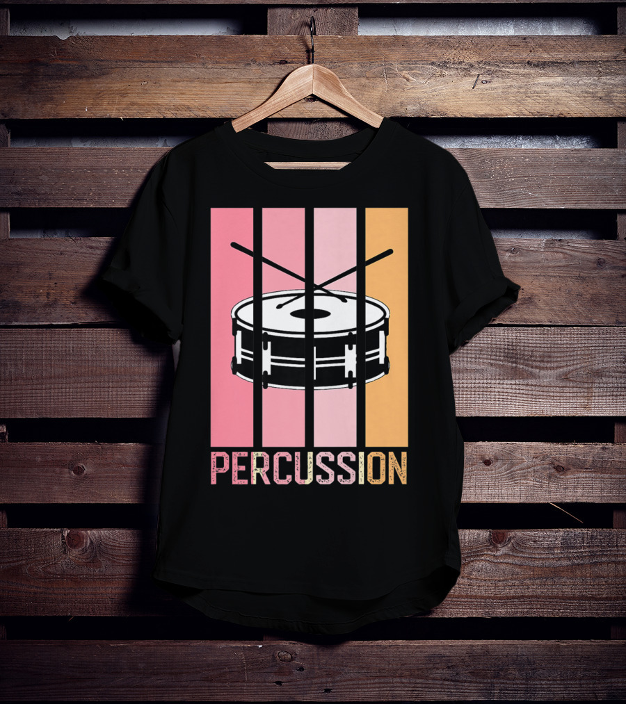 Percussion Drum Band Mom Marching Band School T-Shirt