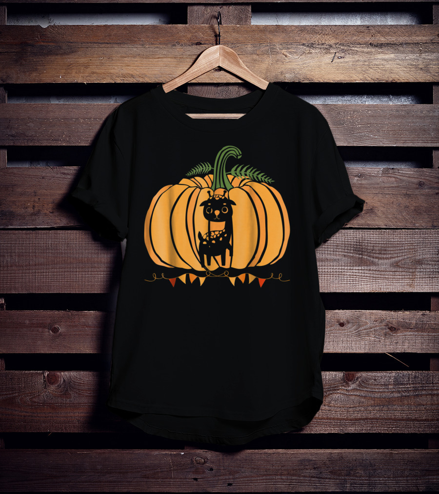 Cool Giraffe Halloween Pumpkin Dad Mom38 Festive Fun T-Shirt