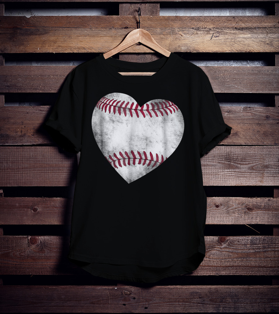 Baseball Heart Baseball And Family81 Vintage Stitching T-Shirt