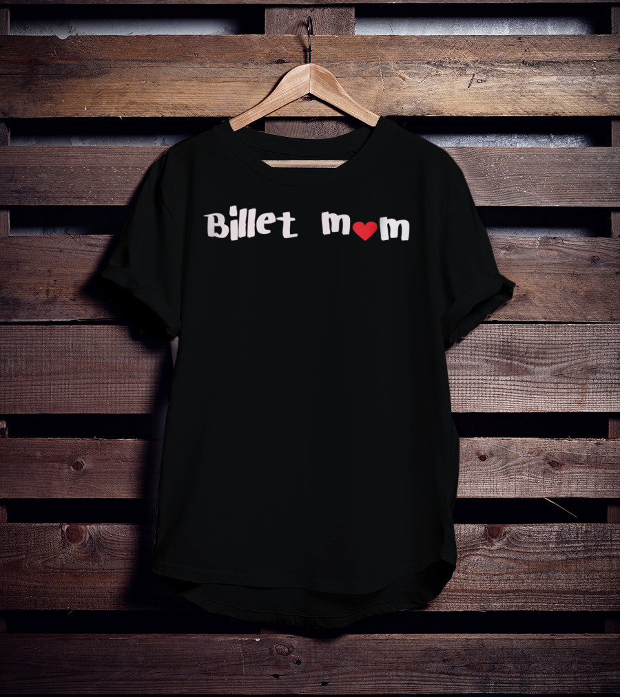 Billet Mom Heart Junior Hockey T-Shirt