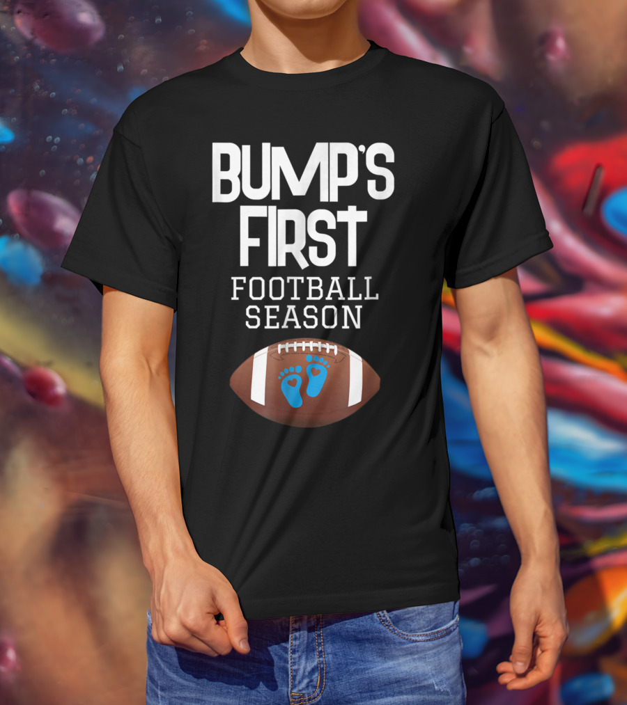 Bump's First Football Season New Mom To Be T-Shirt