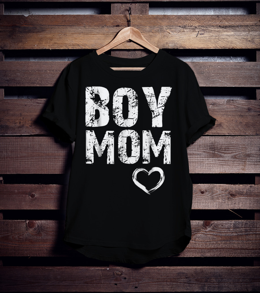 Boy Mom Heart Iconic T-Shirt