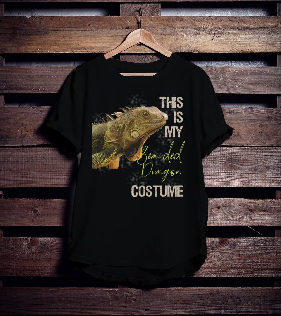 This Is My Bearded Dragon Costume Funny Bearded Dragon Costume Art Apparel Clothes38 T-Shirt