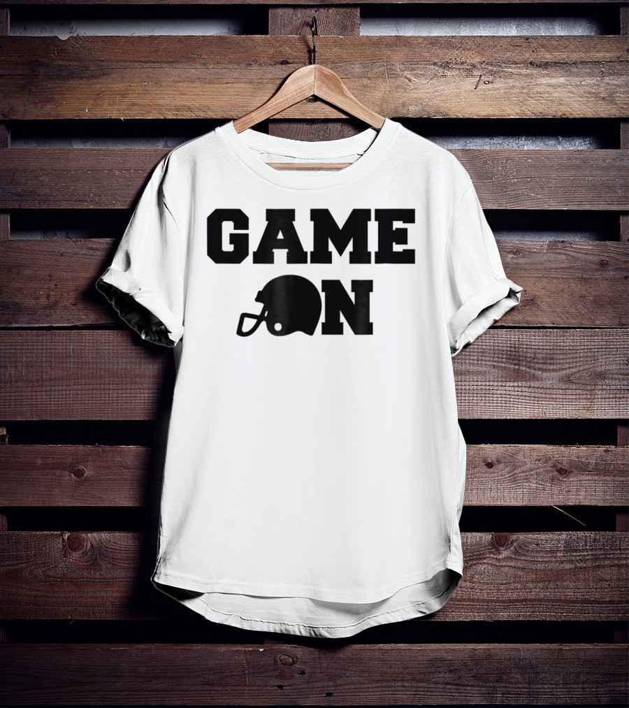 Game On Football Helmet Cute Football T-Shirt