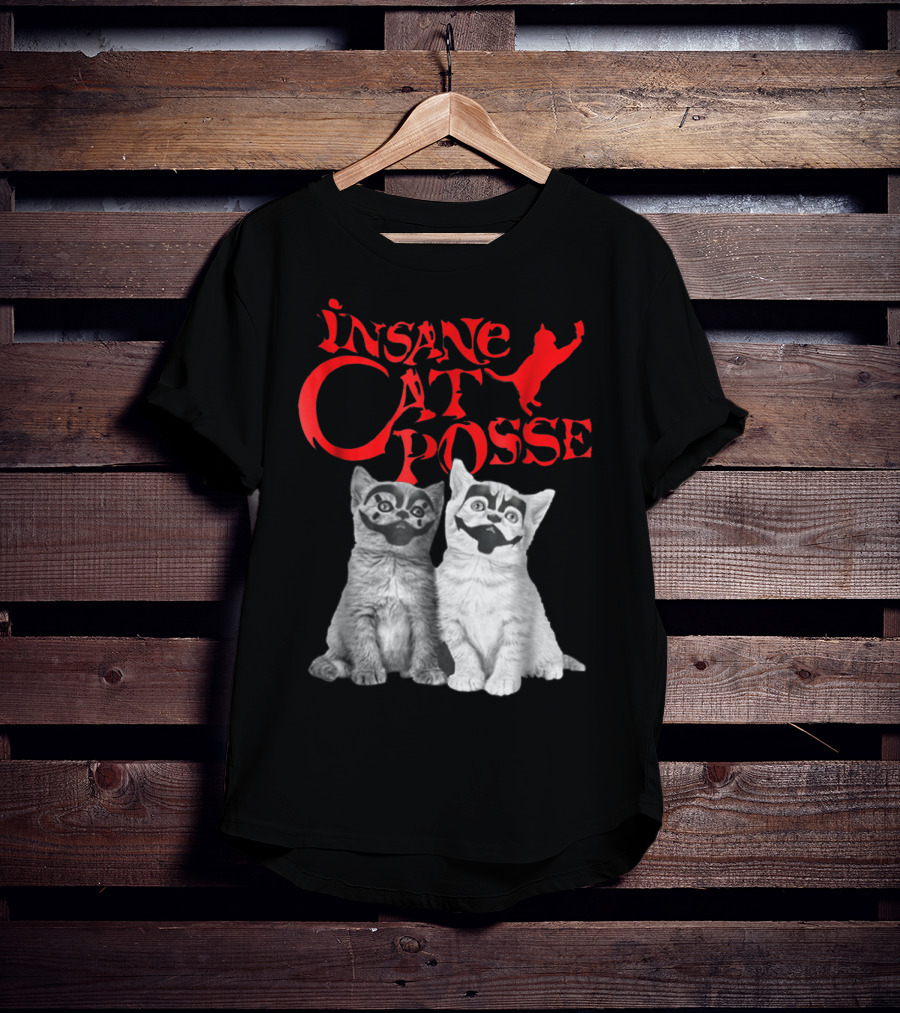 Insane Cat Posse Halloween Funny Clowns Mom Lover T-Shirt