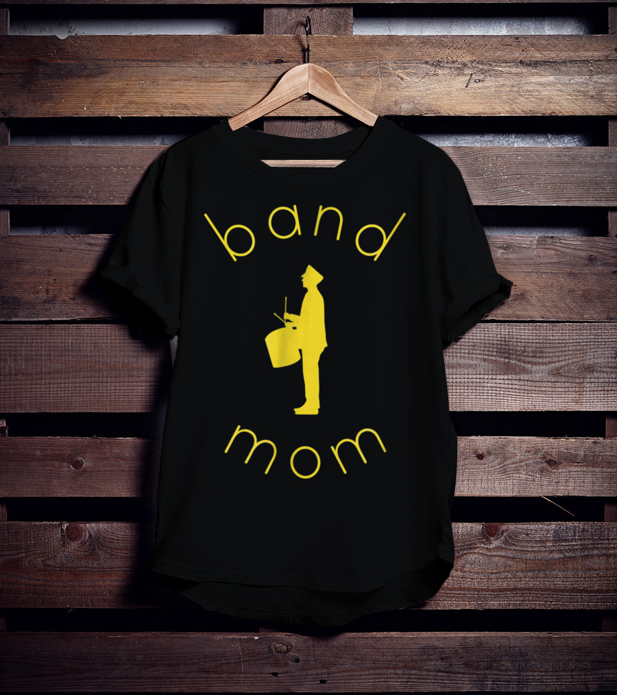 Band Mom School Colors Marching Band Parent T-Shirt