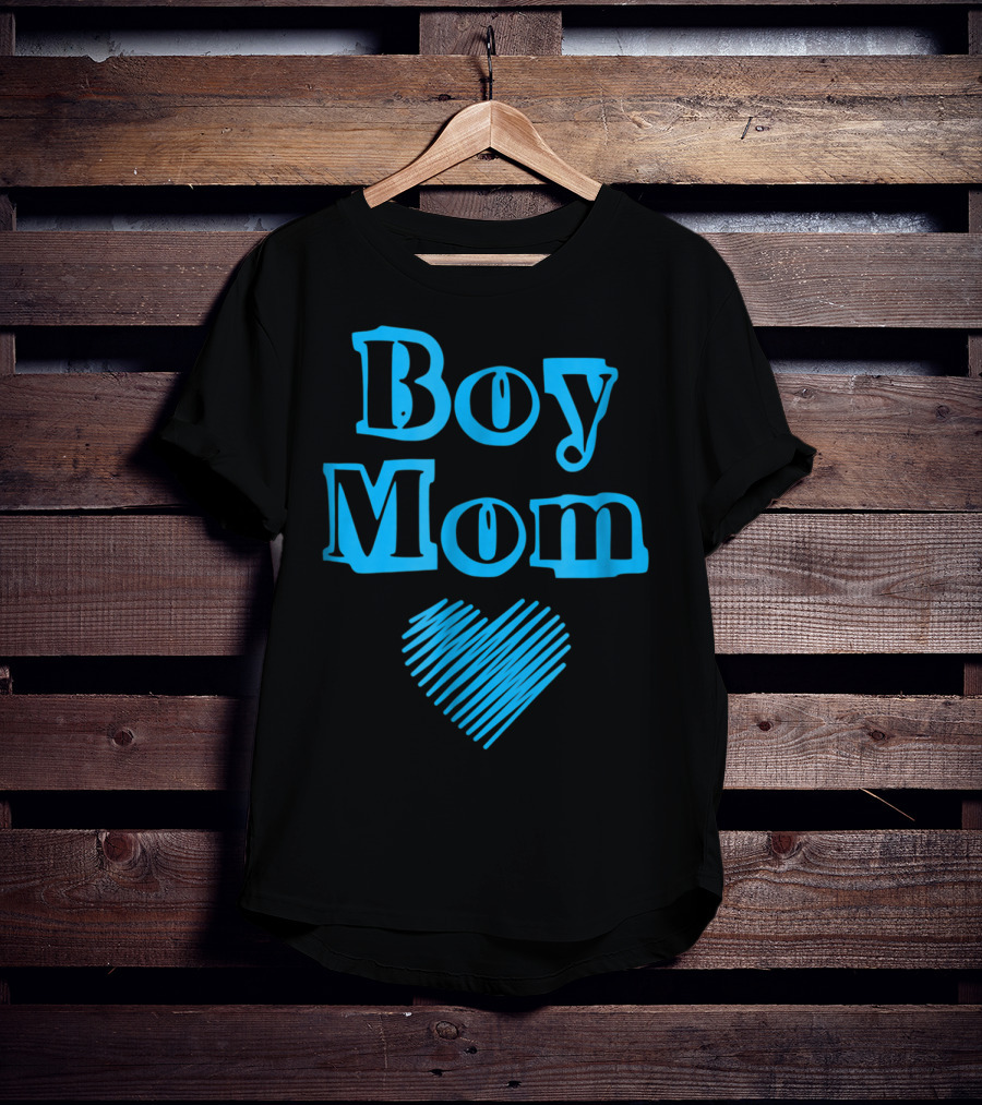Boy Mom Heart Perfect New Mom Of Boys T-Shirt