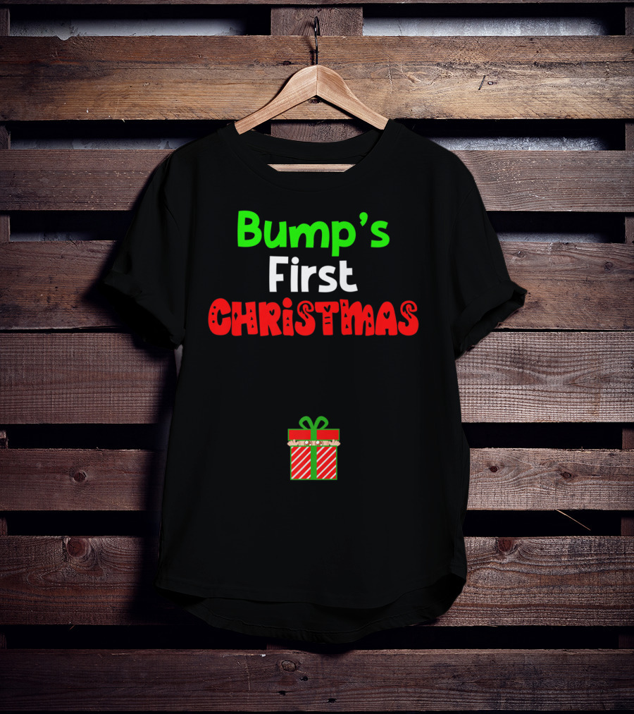 Bump's First Christmas Pregnant Expecting Gift T-Shirt
