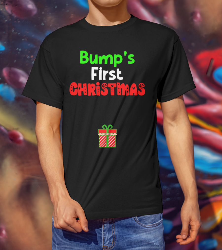 Bump's First Christmas Pregnant Expecting Gift T-Shirt