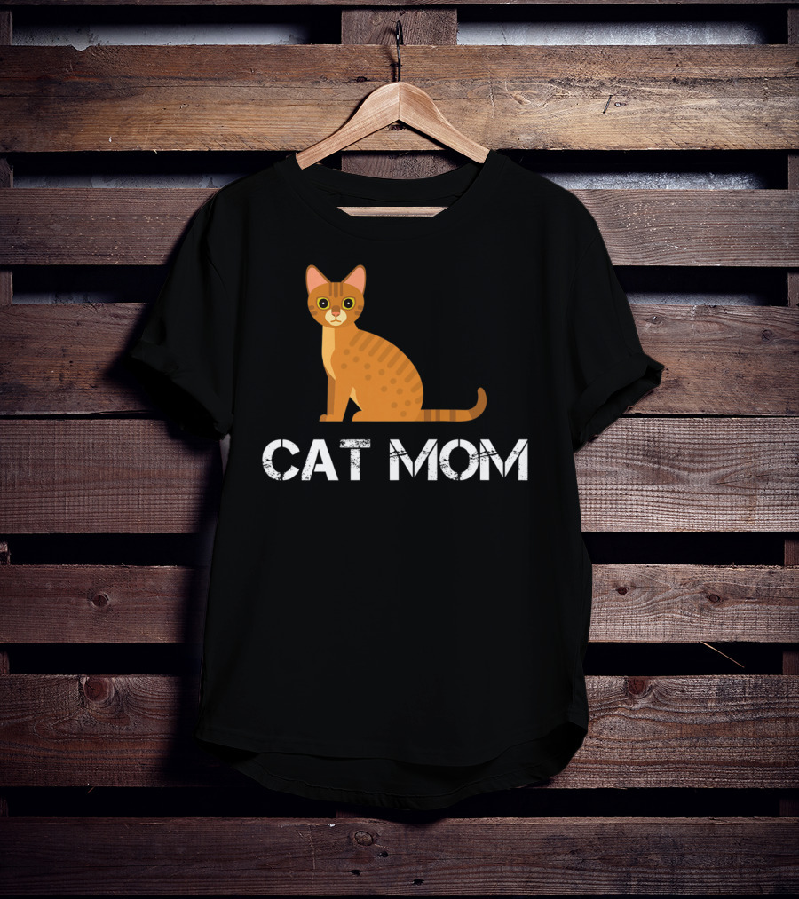 Cat Mom Cat Owner Cartoon Cat T-Shirt